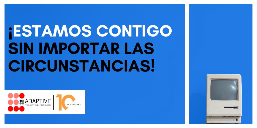 adaptivesas's tweet photo. Aunque nuestras oficinas físicas en todo el país estén cerradas temporalmente😕, seguiremos brindándote soporte técnico y venta de productos y/o servicios de forma virtual😄💻 https://t.co/RWqCyLDr5Z
