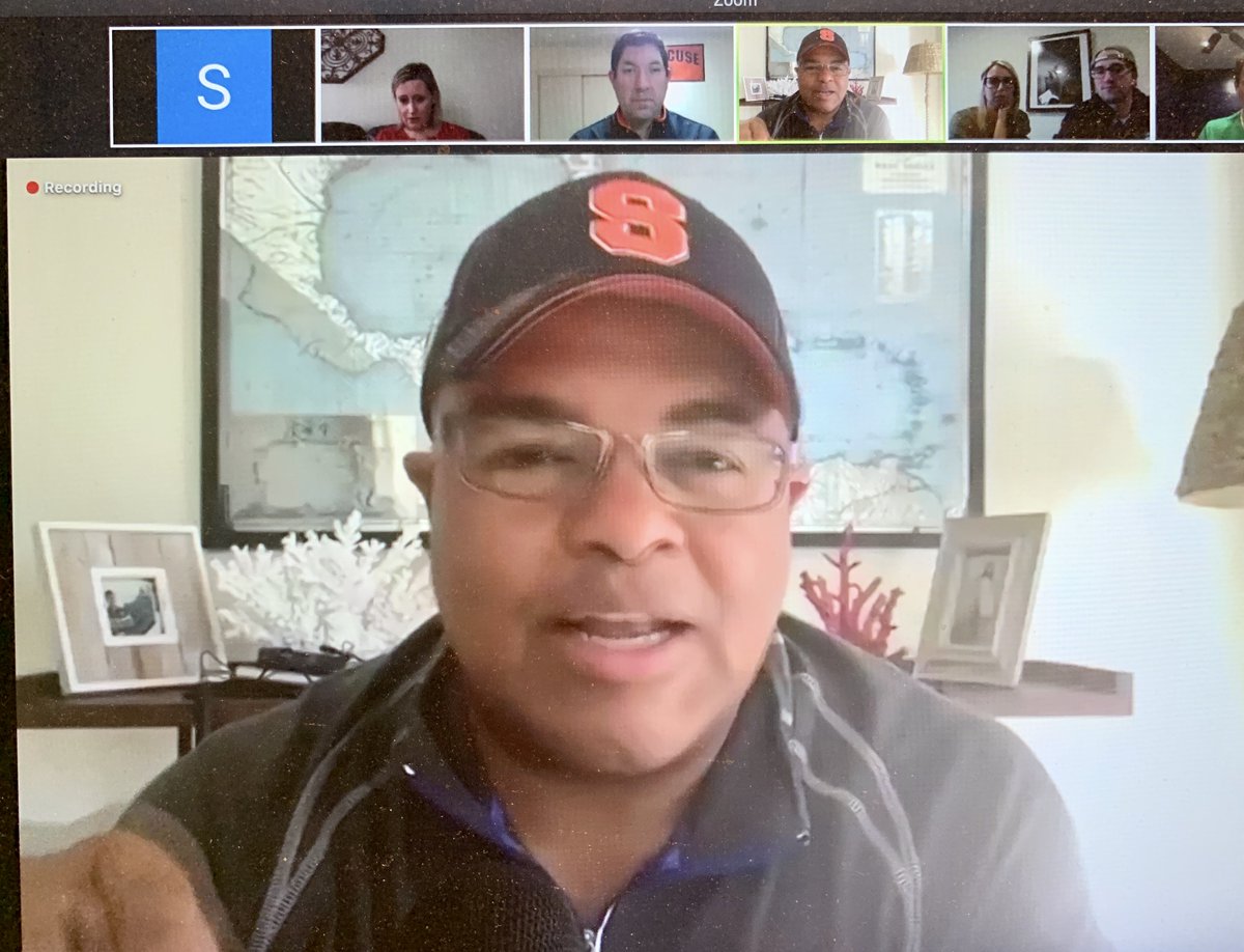 Classes might be online <a href="/NewhouseSU/">Newhouse School</a> but we still have incredible speakers to learn from. Thanks <a href="/miketirico/">MikeTirico</a> for taking a moment to give us his journalistic wisdom is troubling times!