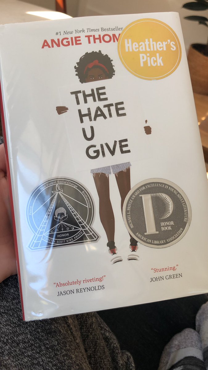 I just finished reading The Hate U Give by <a href="/angiecthomas/">Angie Thomas</a> and I have to warn you all: if we have a Zoom chat this week, you will definitely be hearing about it. I’m obsessed. #BlackLivesMatter