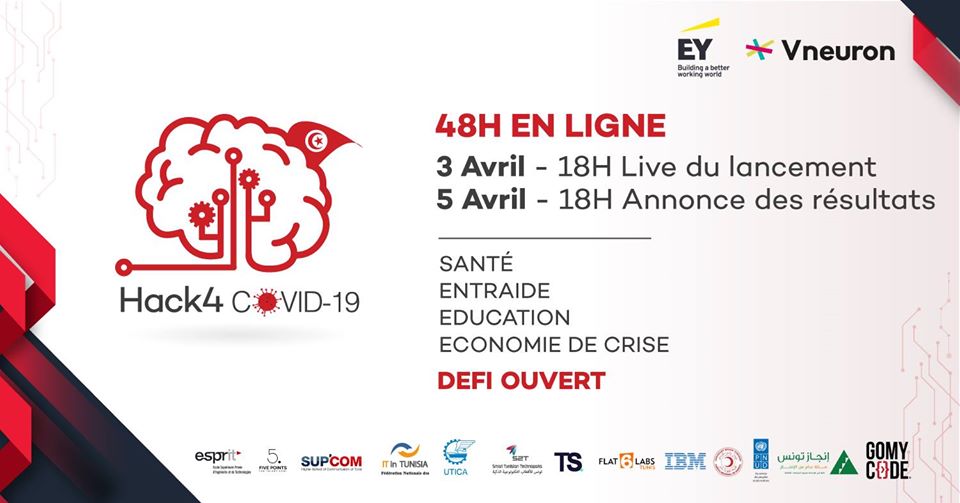 7SensCom's tweet photo. Tous nos encouragements à Mme Abir Sdiri notre CEO qui sera Mentor dans cette belle aventure 💪🇹🇳❤️

#Hack4Covid19 #7ÈMESENS_Agency #ViveLaTunisie #Ched_Darek https://t.co/JRi80YLHT8