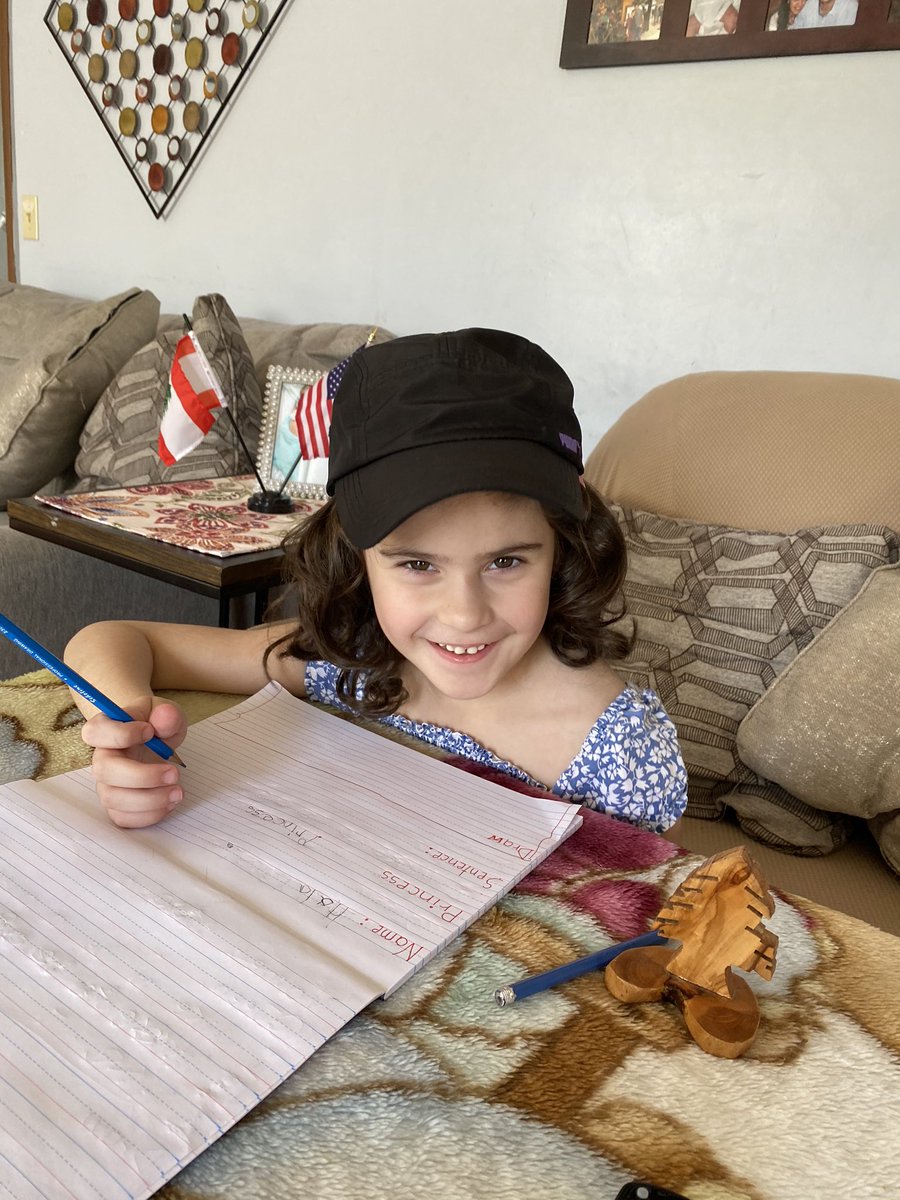 LayaleLolo's tweet photo. #DodsonDigitalDare Hat Day while studying❤️Ameer, Grade one and Hala, Kindergarten @MNPSDodson https://t.co/Zklnn1MnX9