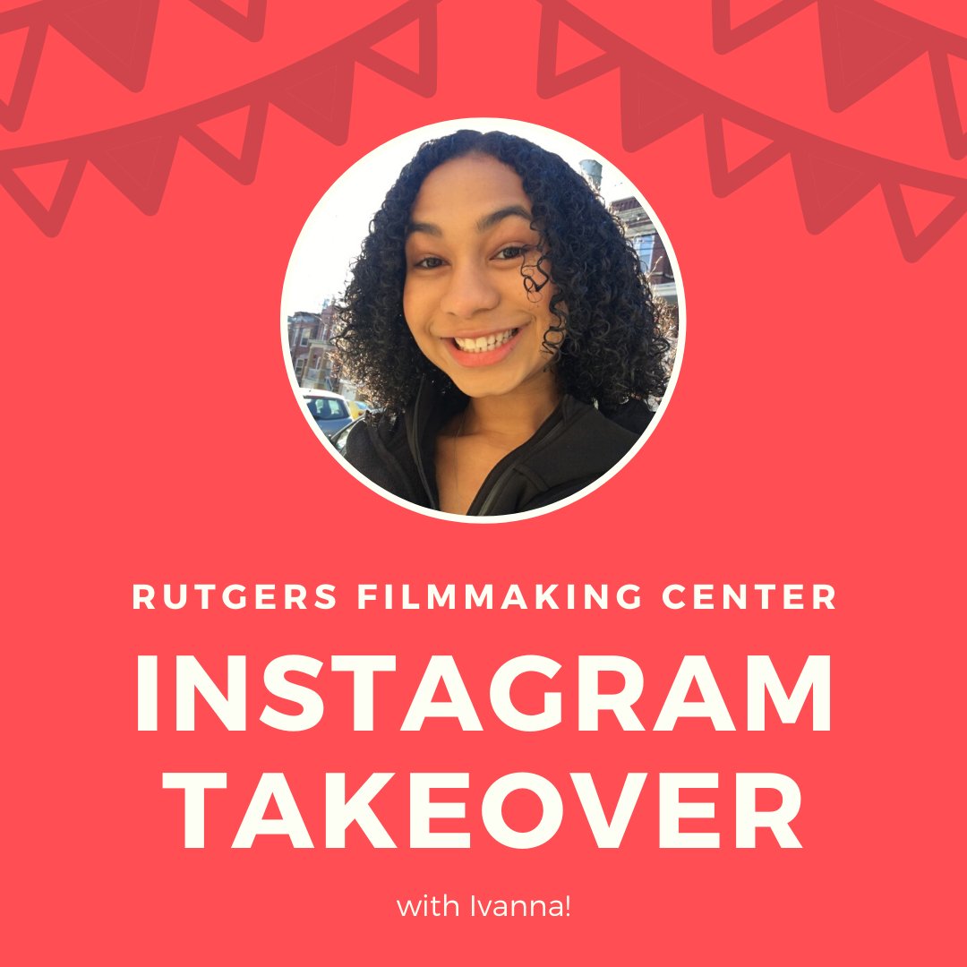 RU_Film's tweet photo. Tune in tomorrow for our first Rutgers Filmmaking Center Instagram Takeover with Rutgers Film student Ivanna! #MGSA #MasonGross #RUNB #RUFilm #IGTakeover https://t.co/Z581R5pexg