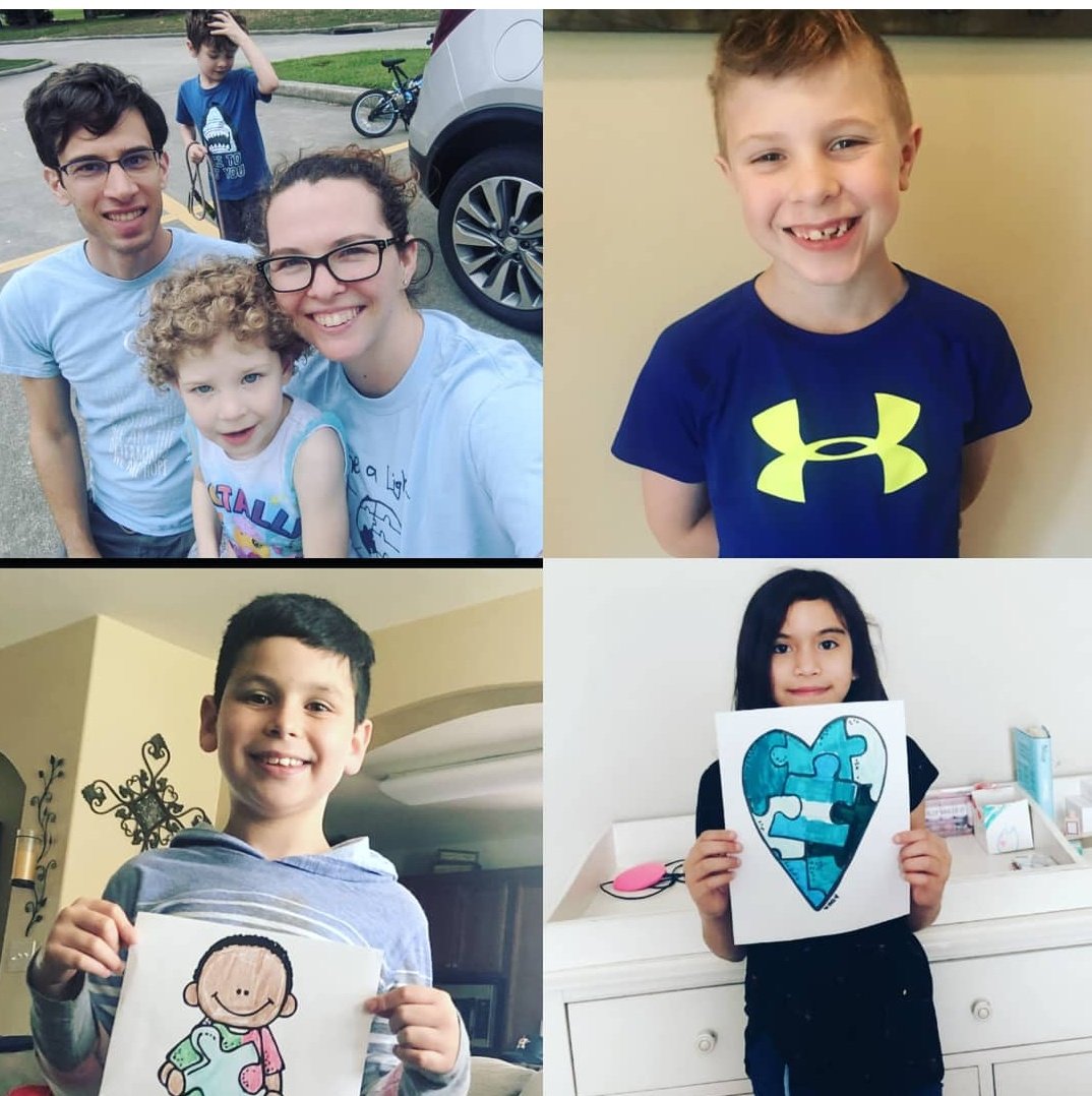 Mrs_Gawel's tweet photo. Ms. Gawel's class was wearing their blue to light up the world blue for Autism Awareness day!!! #BeTheLight  #wearegroves #LightItUpBlue https://t.co/LuJSv1knGO