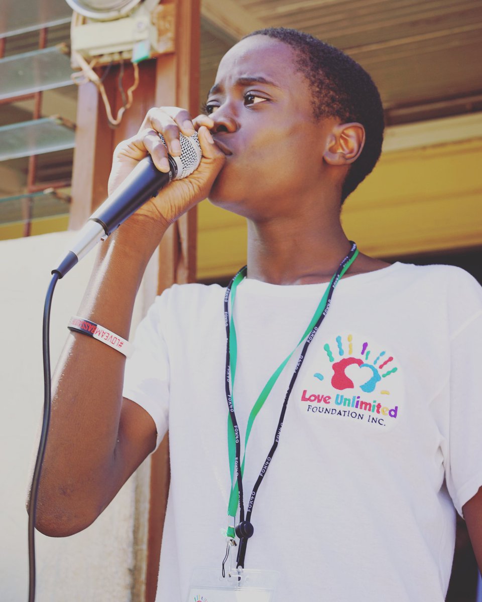 LoveUnlimited0's tweet photo. Wishing a very Happy Earthstrong to one of our lead #JrLoveTeam volunteers, Javon! Javon has been with us since 2012 as a camper and then joined the #JrLoveTeam to continue the love. His commitment and support every year at #LOVEUCamp is one of a kind. We are so thankful for him. https://t.co/dmNzwWA6NY