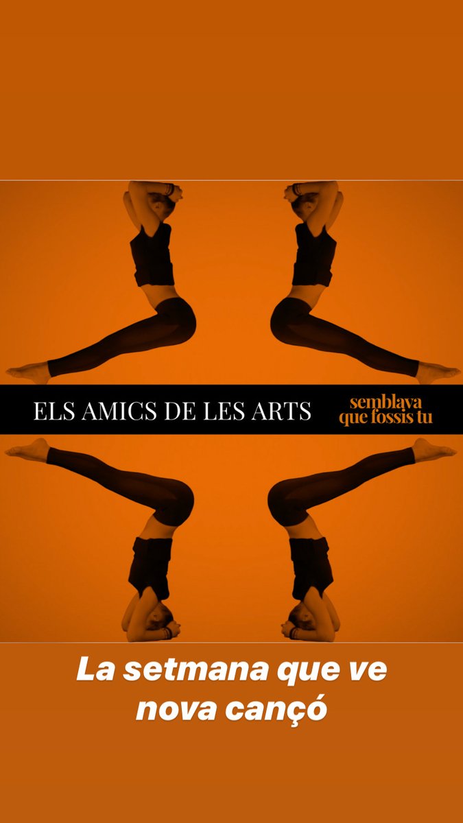 amicsdelesarts's tweet photo. SEMBLAVA QUE FOSSIS TU ja disponible a totes les plataformes! Què us ha semblat? https://t.co/0sha9CIU3j