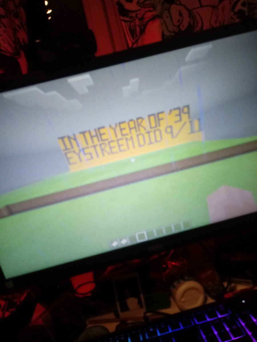 AlSykes12's tweet photo. Whoever destroyed my whole minecraft server and did this.... 
Not a cool joke. I actually put effort into that tthing you know .... 
😟 
Starting with a new server, only giving it out to people i trust :( dm me for link or info https://t.co/BFM8EoQSJx