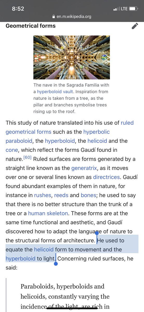 This—light and wind/movement—show up in Van Gogh obviously, but also in Gaudi, which I didn’t realize until it was pointed out! But it’s so clearly there; his stones seem to move and shimmer