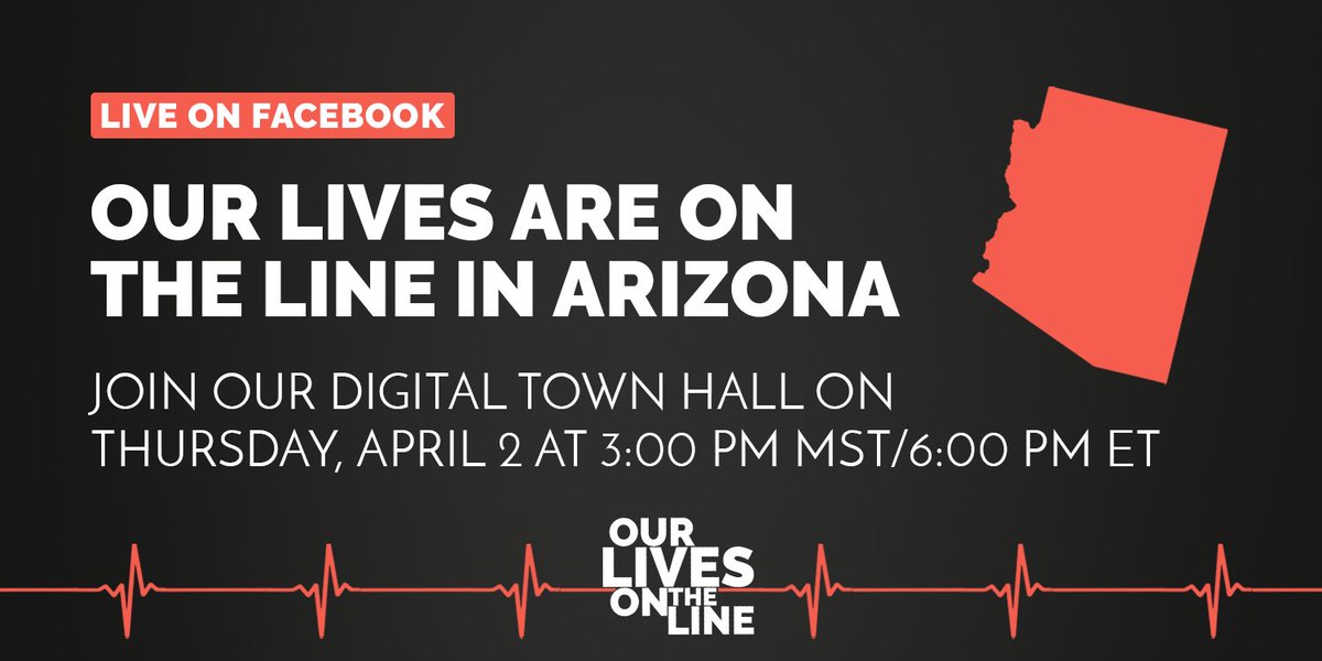 HealthCareVoice's tweet image. Join us NOW for the next town hall in the #OurLivesOnTheLine series to learn how health care workers and patient advocates in Arizona are fighting back to protect everyone’s health during the pandemic and beyond: facebook.com/HealthCareVoic…