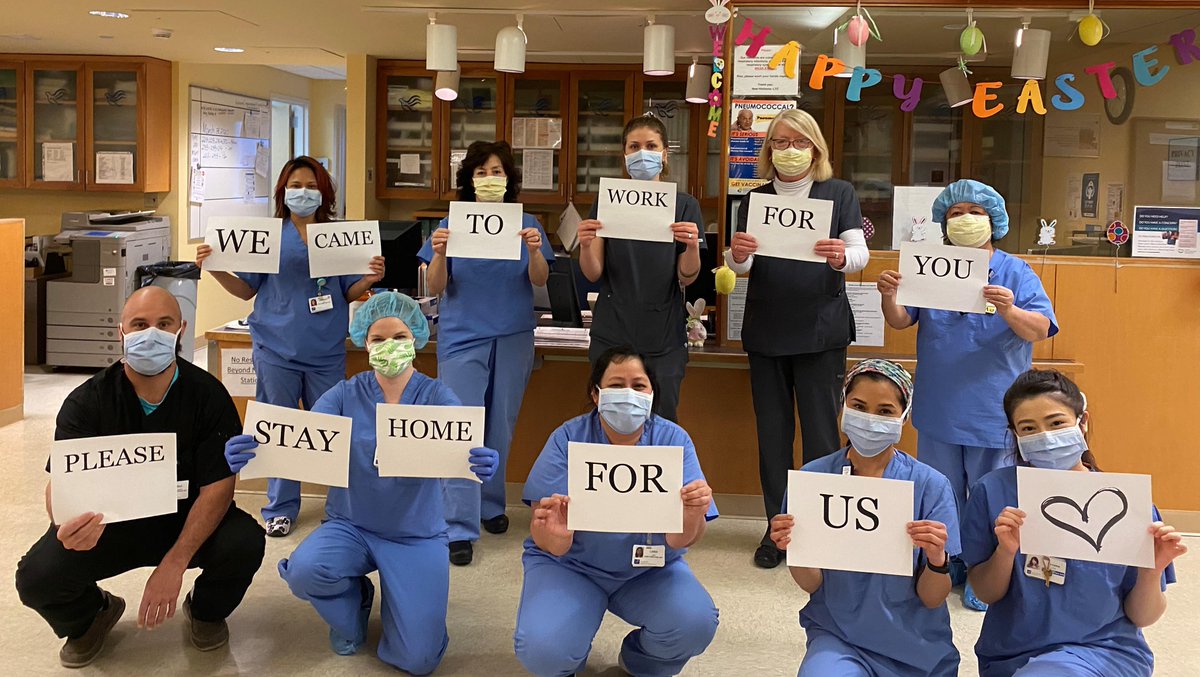 ph_kmc's tweet photo. We know it's hard for people not being able to visit their loved ones in our New Horizons Long Term Care Unit. 
Please know our caregivers are on the job - and it's more than a job to them. 
They are providing kindness, compassion, and love. 
They sent a message https://t.co/n7oe4zPisQ