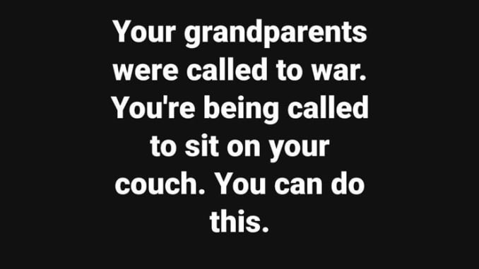 I know it’s hard, but please stay home!!! #QuaratineLife