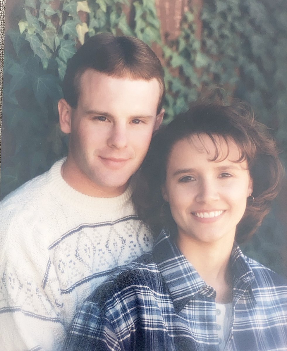 tjkatzer's tweet photo. Engagement photo from 1995 with Judy @LillianSchuElem Little know fact is I have a broken leg in this picture. #LPSThrowbackThursday https://t.co/LqYGBQKMW8