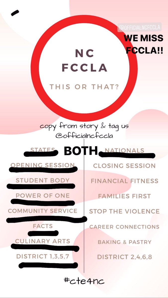 We miss FCCLA <a href="/NCFCCLA/">North Carolina FCCLA</a> ❤️