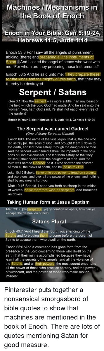 In the book of Enoch, there are five Saturns or Five Satans. Lucifer is a modern invention based on a mistranslation. There is no “Morning Star” as in a fallen angel. The closest is Gadreel who is the one who tempted Eve. His name is pronounced “God”(thanks Alan Horvath) #truth
