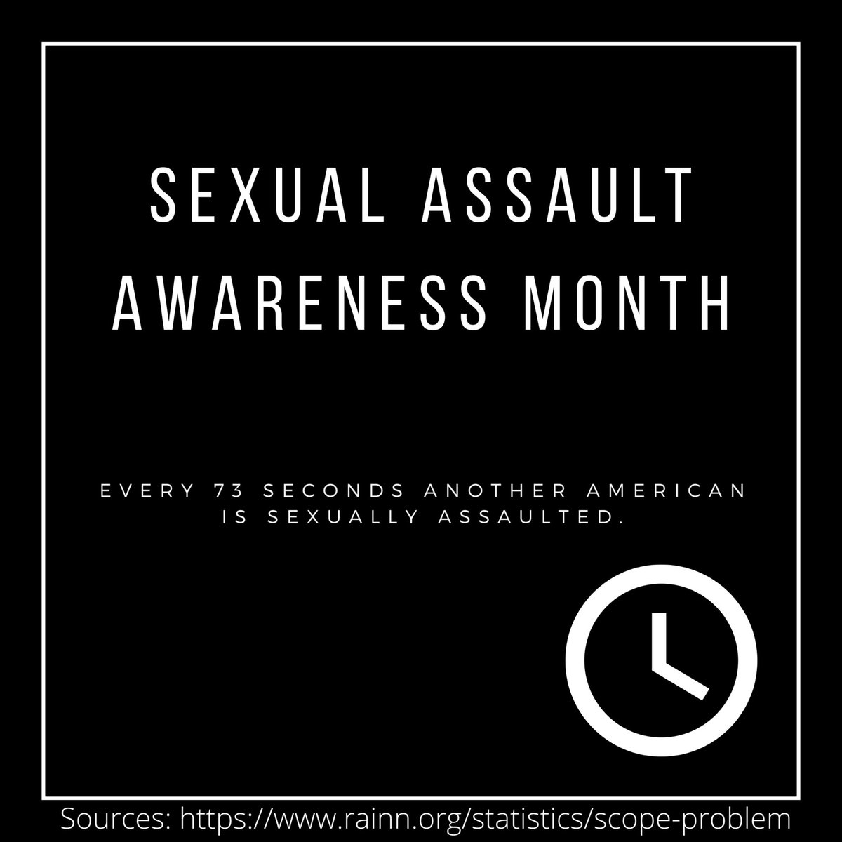 EKUGreenDot's tweet photo. April is Sexual Awareness Month. Did you know every 73 seconds someone is sexually assaulted?
Learn More at https://t.co/KudqHzwDgs 
#NSAAM #livegreendot
#ekugreendot https://t.co/8H34YijHj9