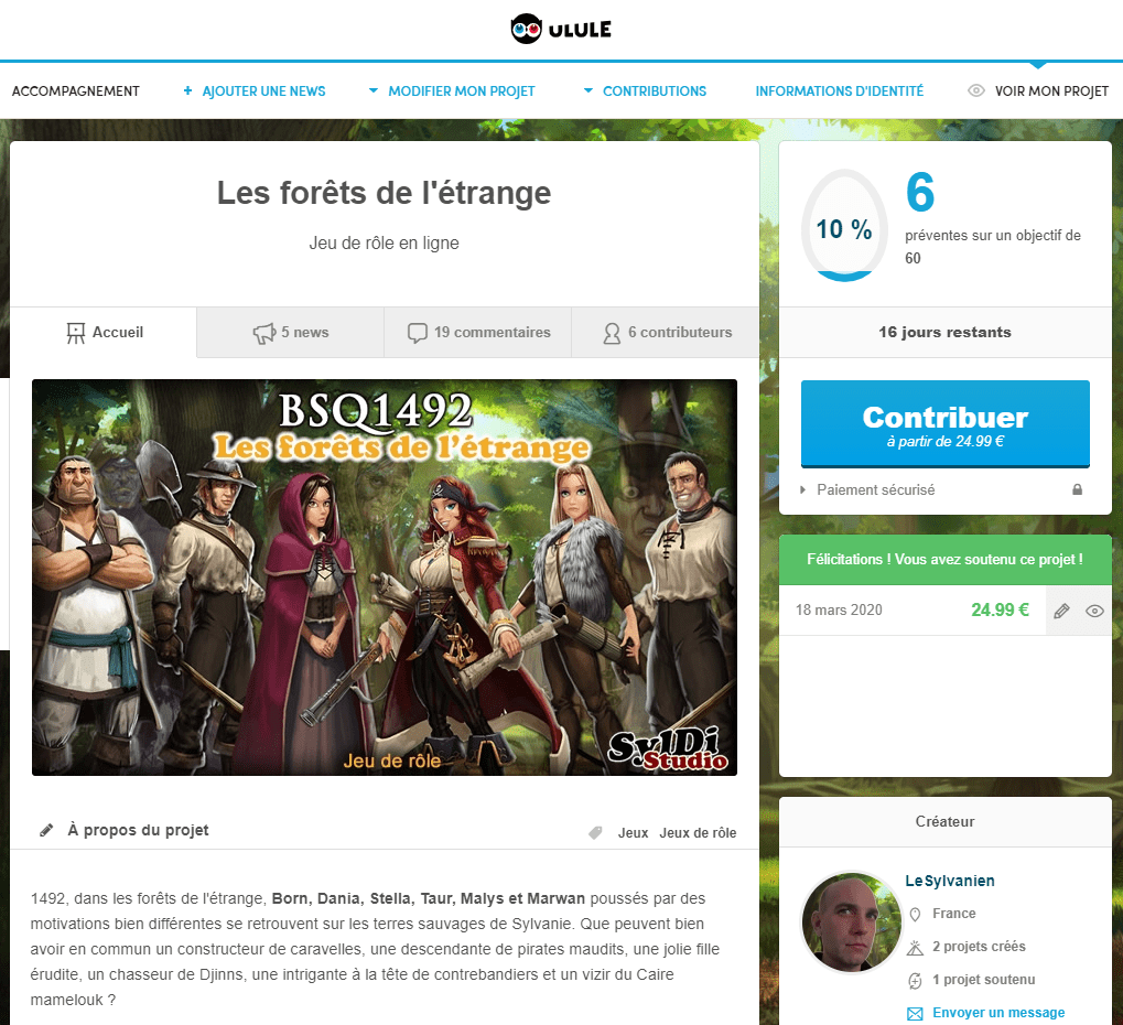 SyldiStudio's tweet image. Nouvelle licence en prévente sur Ulule syldi-studio.com/fil-dactualite…