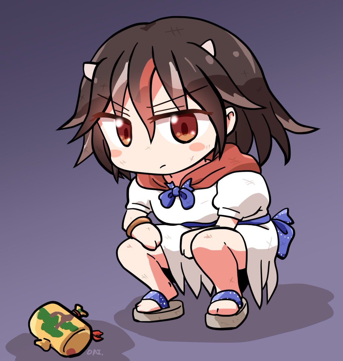 鬼人正邪 「おは正邪? #おは東方 」|六合ダイスケ@春例大祭う12bのイラスト