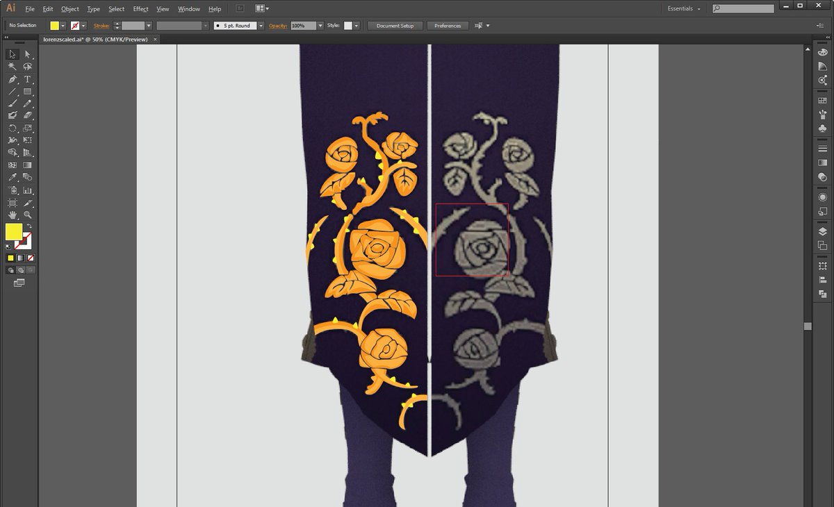 on march 31st, i got all the waistcoat embroidery vectored and prepped for digitizing, which i finished on april 1st. with all of the embroidery ready to test out, it was time to draft the waistcoat pattern!
