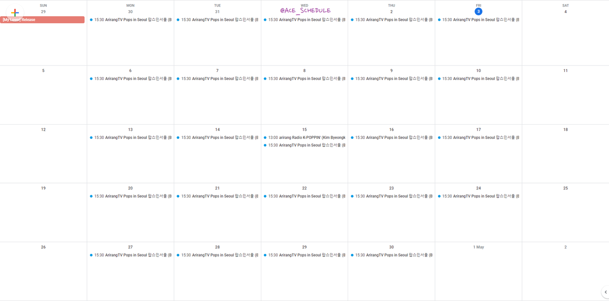 ACE_SCHEDULE tweet picture