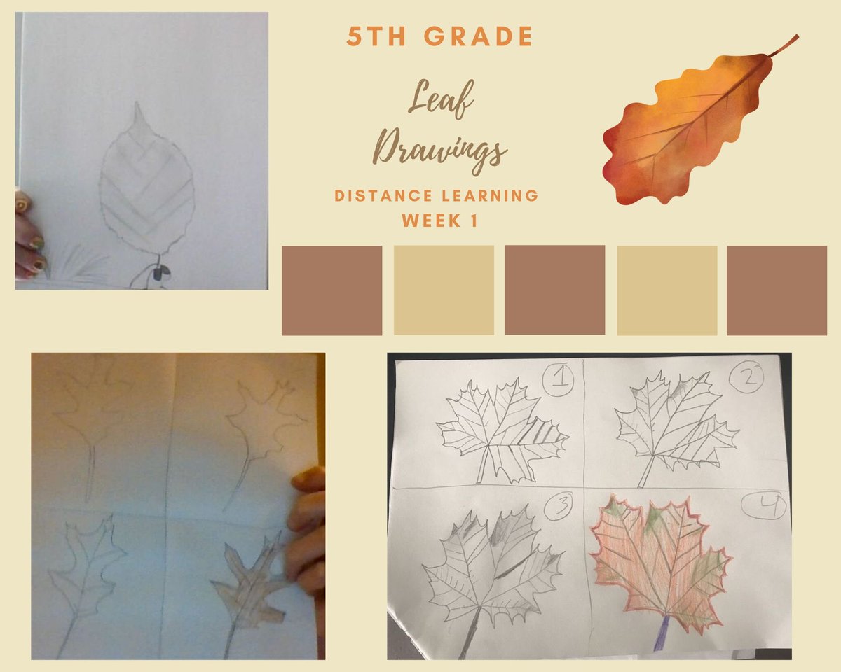 5th Grade Leaf Drawings Distance Learning Week 1
#HeartNeidsArt #SunriseElementary #AHSchools #BrightFutures #AHDistanceLearning #K12ArtChat #ArtEducation #ArtTeacher #ArtLessons #ArtClass #ElementaryArt #ElementaryArtTeacher