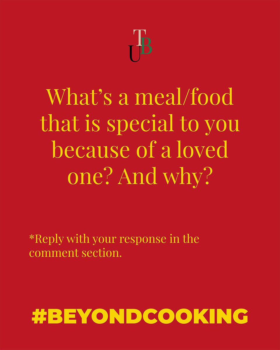 KadeemPrime's tweet photo. I tend to ask a lot of food questions but I wanted to jump in a bit deeper with this new #BeyondCooking dialogue segment.

The 1st question is “What’s a meal/food that is special to you because of a loved one? And why? https://t.co/xtwdZ1uFdJ