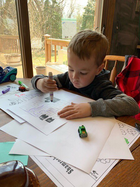 Mrs. Crane and her kids have been doing science experiments, building rocket ships, taking walks, playing in the yard, and baking cookies! **note: the play structure is in their backyard, and is NOT a public playscape**