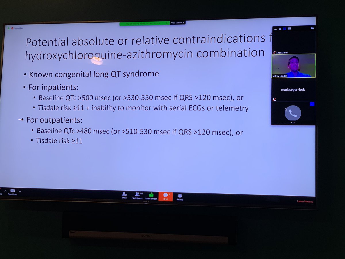 DrSheilaSahni's tweet photo. Watch out for that QTc now! Monitoring QTc on Medications Plaquenil and Azithromycin: Risk Score, potential contraindications and important monitoring tips #COVID19Pandemic @NJACC #NJACC https://t.co/bgYLZHtbLz