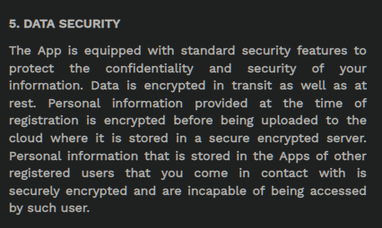 Such encryption. Much wow!Encrypted in transit and at rest.Encrypted before upload.Stored in "secure encrypted server".Data shared with other apps is "securely encrypted". https://twitter.com/PrinSciAdvGoI/status/1245701451722047489