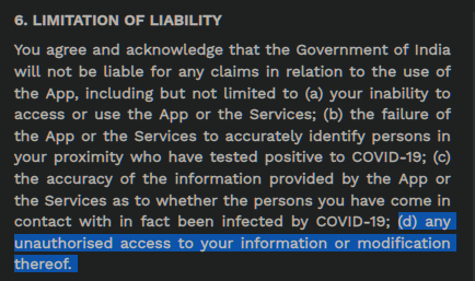 But in their terms of use, they don't take any liablity for... - the accuracy of the apps claims of contact.- or if the awesome encrypted everywhere data gets leaked.