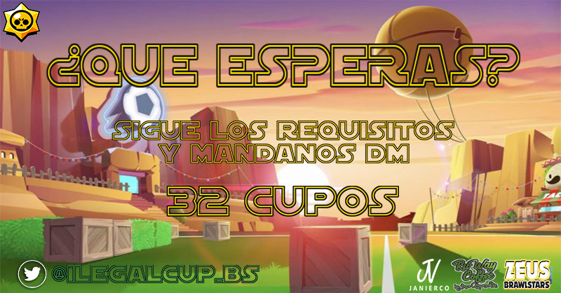 Abrimos inscripciones!!
Liga 1vs1 de 32 participantes🙋‍♂️ - $20 de premio💰
Requisitos:
✅Dar"FOLLOW" a la pagina
✅Dar RT y ❤️
✅Mencionar a 3 amigos
✅Dar"FOLLOW" a <a href="/iLeg4l_BS/">iLeg4l</a>
✅Dar"FOLLOW" a @zeusbrawlstars
✅Dar"FOLLOW" a @HpainLC 
✅Dar"SEGUIR"➡️instagram.com/ruwaycoffee/?h…
