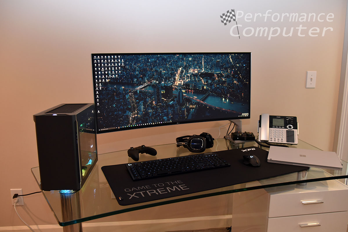 realperfcomp's tweet photo. For those who have been asking, here's our 2020 Ultrawide Battlestation: https://t.co/a7LvcUJbv9 Featuring @LGUS @humanscale @LogitechG @TEAMEVGA @CORSAIR @patriot_viper @InWin @wd_black @NZXT @IntelGaming @ASTROGaming @Xbox @ADATATechnology @XPG_Global @Microsoft @VTechUSA https://t.co/a2hfZjMuVW