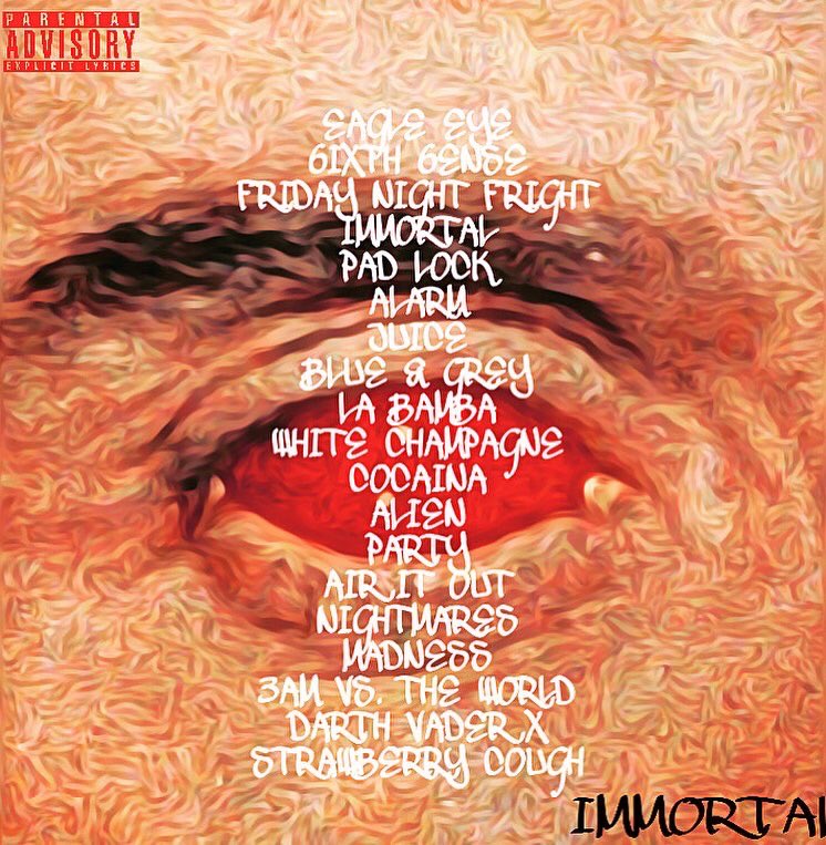 3AMOfficial_1's tweet photo. IMMORTAL THE ALBUM,TRACK LIST, AND PRODUCERS 🩸🩸🩸🩸🩸🔪

@rage_sound 

#3AM🐐 
#DebutAlbum
#IMMORTAL
#RageSOUND https://t.co/lLOWMhFxza