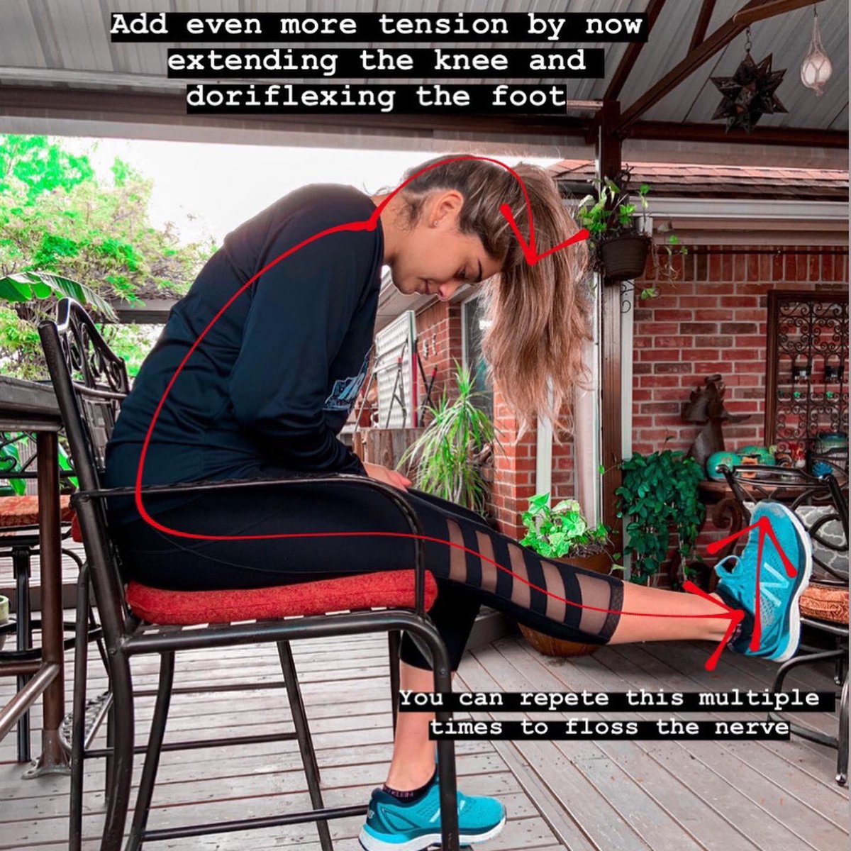 UTAMavsAT's tweet photo. One of our awesome alums helping to educate those working from home, who are sitting more than normal. Thanks Mayrena Hernandez for the valuable info on neural flossing for low back/glute/sciatic nerve pain https://t.co/TmqZLsBZvv