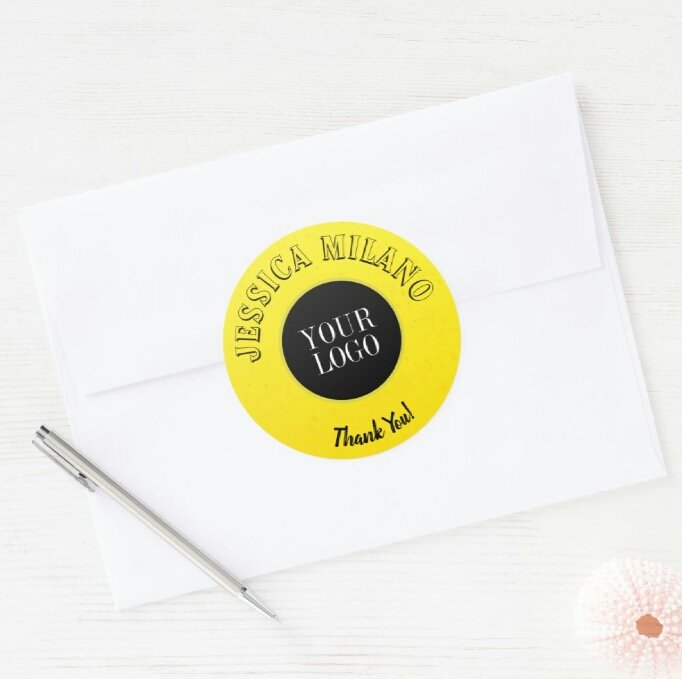 Personalized Stickers - 40% off with code CARDSNCRAFTS

LINK-》》》 zazzle.com/collections/st…

Available in 2 sizes:
Large: 3' diameter, 6 stickers
Small: 1.5' diameter, 20 stickers

#yourlogo #typography #thankyoustickers #business #templates
#zazzle #zazzlemade by #maksciamind
