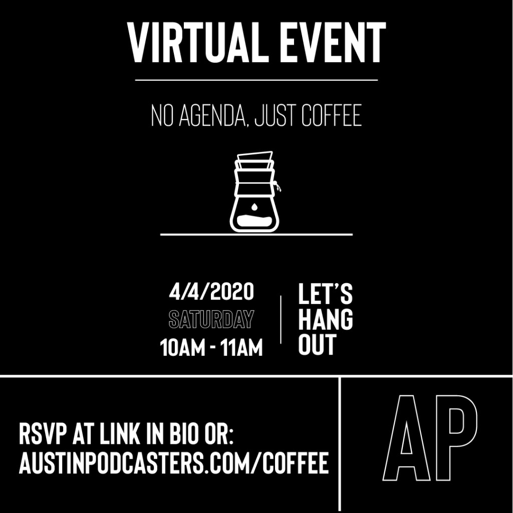 austinpodcaster's tweet photo. 4/4 No Agenda, Just Coffee https://t.co/JgPwOIZiua https://t.co/bHztHxX3DU