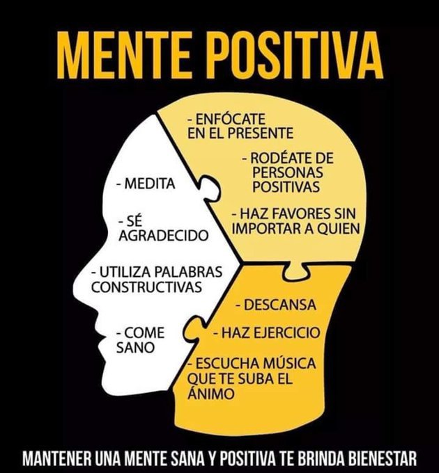 doy_de_corazon's tweet photo. #mentepositiva  Sabemos los momentos difíciles que estamos viviendo en el mundo,ahora mas que nunca debemos conectarnos con la  salud y el bienestar.
Pensar en positivo,  es conectarnos con nuestro interior  orando, meditando y ejercitándonos, mente sana cuerpo sano. 🧠🙌#mente. https://t.co/jJFJqPk28l