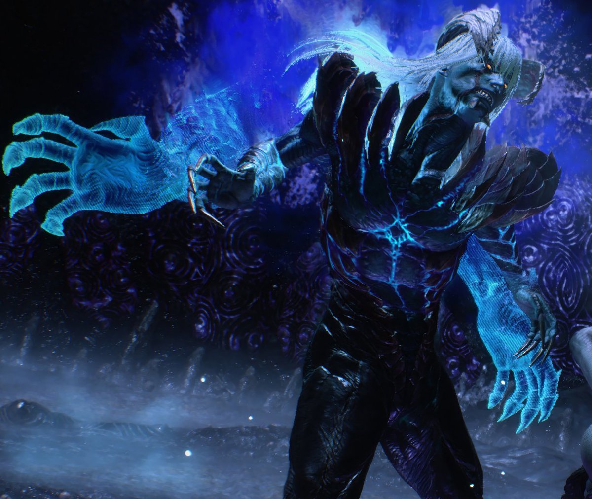 —
             Day something of quarantine: 
Nero is experimenting with his Devil Trigger form. Since nobody is around to look, anyways.