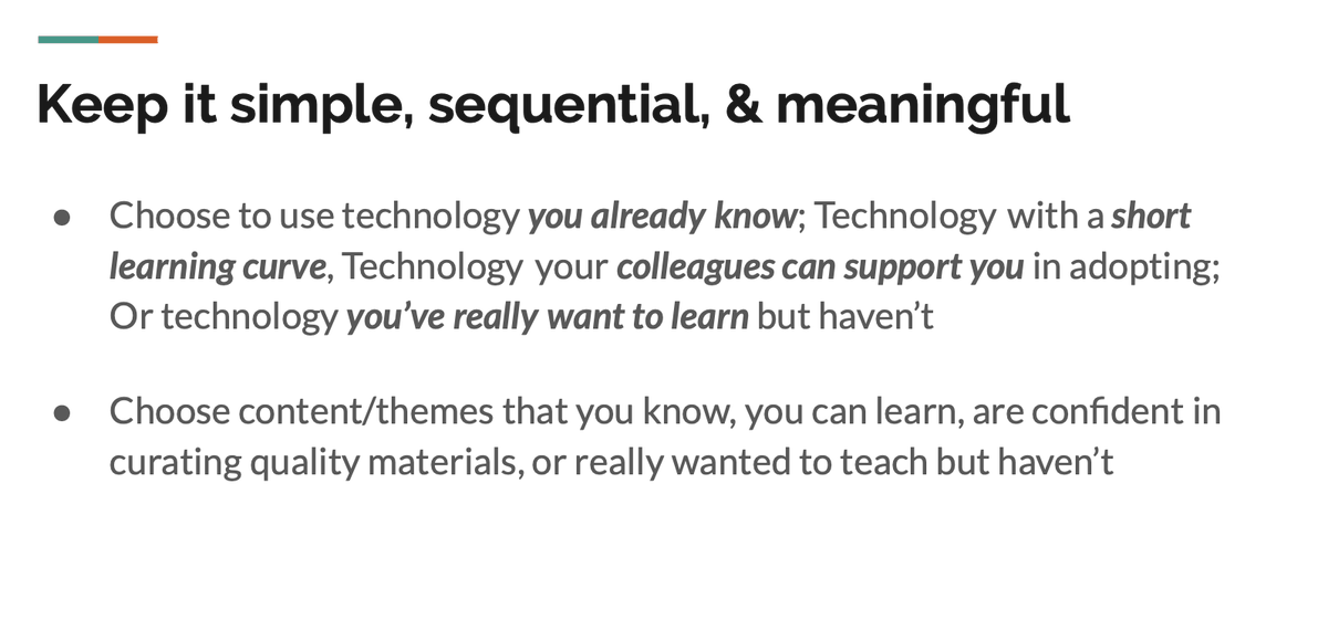 chadkillian1's tweet photo. What can I do to make this #HPEatHome experience positive &amp; meaningful for me and my students?

- Keep it simple
- Think like a teacher
- Teach --> Technology is just the vessel

Link to video for more details: https://t.co/dQDgCyobUJ https://t.co/ZaxIAN7ru5