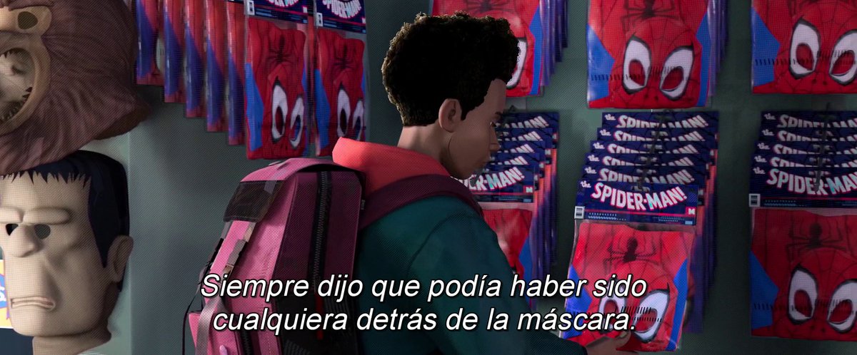 Esto que dice MJ es la columna vertebral de la película. Todos somos Spider-Man.