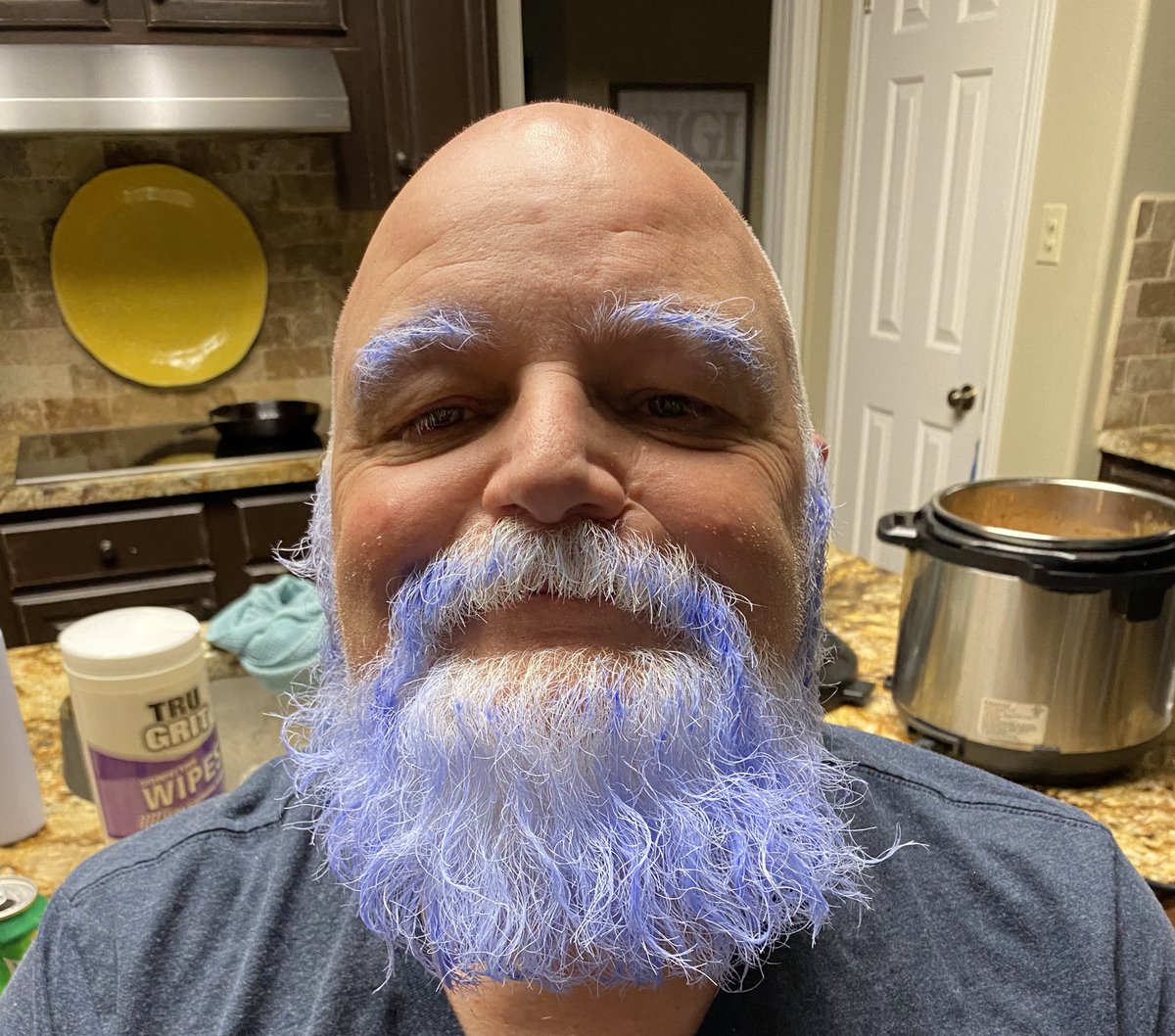 i got overtone for myself in a bunch of different pastel colors and dad wanted to dye his beard lol
