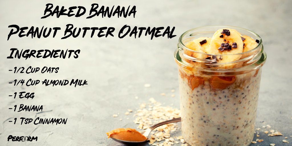OiPerformance's tweet photo. #ThursdayEats: 🙌Baked Banana Peanut Butter Oatmeal🙌
If you are a peanut butter lover, you won't want to miss out on this recipe by Coach Orts: Baked Banana Peanut Butter Oatmeal!
Click the link in our bio for the entire recipe and directions!
#PurposefullyDriven https://t.co/Owi3UUInhF