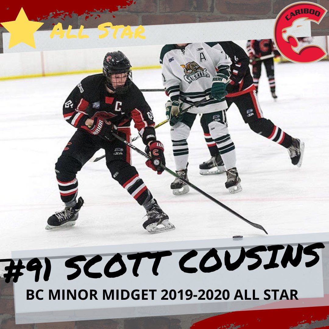 🚨🚨TEAM NEWS🚨🚨 <a href="/cousins91/">Scott-Cousins91</a> has been named as one of the U16 AAA All-Stars! Congratulations Scott on this incredible achievement! 🏒🥅 ⭐️ #DefendTheNorth #CaribooHockey <a href="/BCHockey_Source/">BC Hockey</a> @PGMatters @BCHockey_U18 <a href="/ckpgnews/">CKPG News</a> <a href="/mypgnow/">My Prince George Now</a> <a href="/pgmha/">PGMHA</a> <a href="/PGSS_Polars/">PGSS Polars</a> <a href="/ShackHockey/">hockey.shack</a> <a href="/Kelowna_Rockets/">Kelowna Rockets</a>