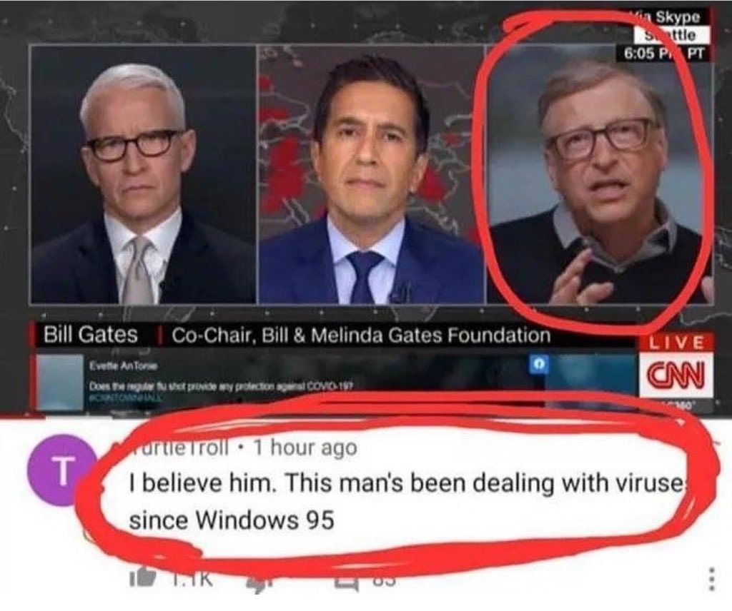 kevinwdavid's tweet photo. I don't disagree either 🤣😆😂 @BillGates https://t.co/zfulA6doXG