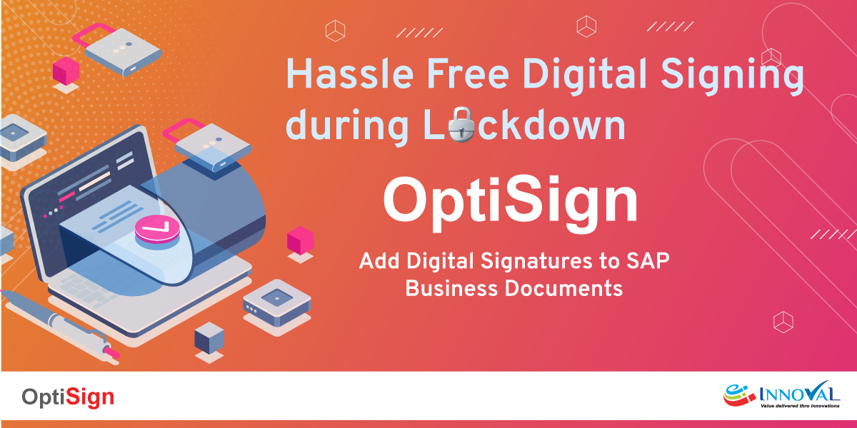 ivldsp's tweet image. Social distancing measures executed to tackle the COVID-19 pandemic have made the signing of documents a more difficult process. Choose OptiSign to digitally sign and approve data.
Request for product walkthrough: zcu.io/k7V2 
#DigitallySign #SAP