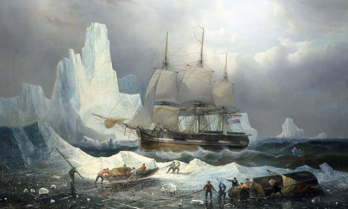 Franklin's ships would be HMS Erebus and Fever. Erebus had been built in the Pembroke Dockyards in 1826, this was ‘a warship that had been converted to an ice-ship’. He had a crew of 128 men.But by 1847, no word had been received.Search parties were sent out. (5/9)