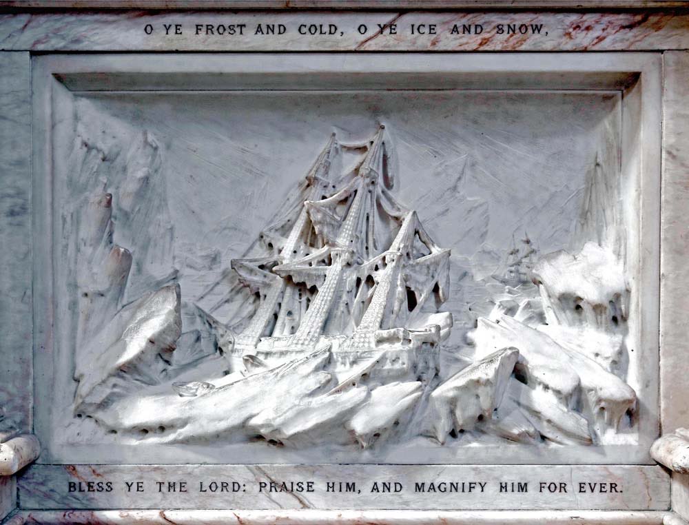 Franklin’s monument is  @wabbey and Tennyson – another Lincolnshire man - wrote the verse:Not here: the white north has thy bones;and thou, heroic sailor-soul,art passing on thine happier voyage nowtoward no earthly pole(9/9):  @wabbey