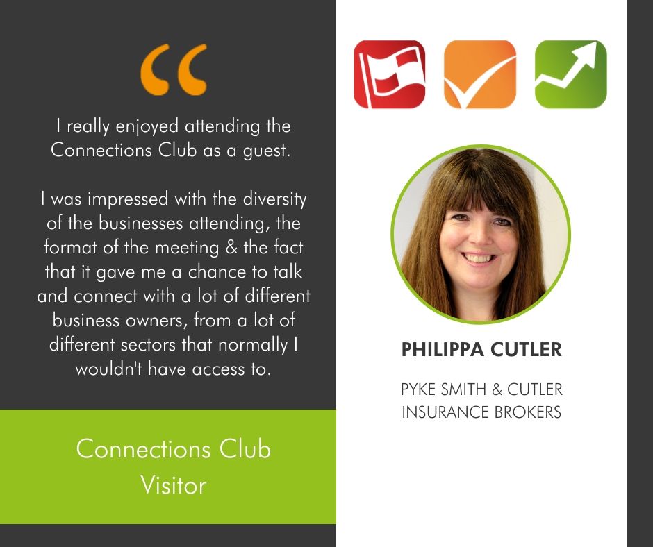 A big thank you to <a href="/PhilippaCutler/">Philippa Cutler</a>, for providing us with some great feedback after attending one of our Connections Club meetings. If you're looking for a place to build solid connections &amp; use your time more productively in doing so - consider coming to our next meeting.