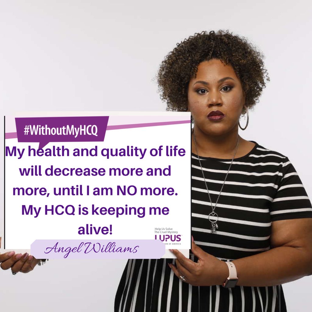 angelslupusjour's tweet photo. Our voices are still being heard so let’s keep raising them high! We can’t let up!!! #withoutmyhcq 

Make sure you are following @LupusOrg for all updates!!!

We still have work to do!!! When posting please remember to use #withoutmyhcq &amp; #withouttheirhcq 

#angelslupusjourney https://t.co/aKZsZbckjv