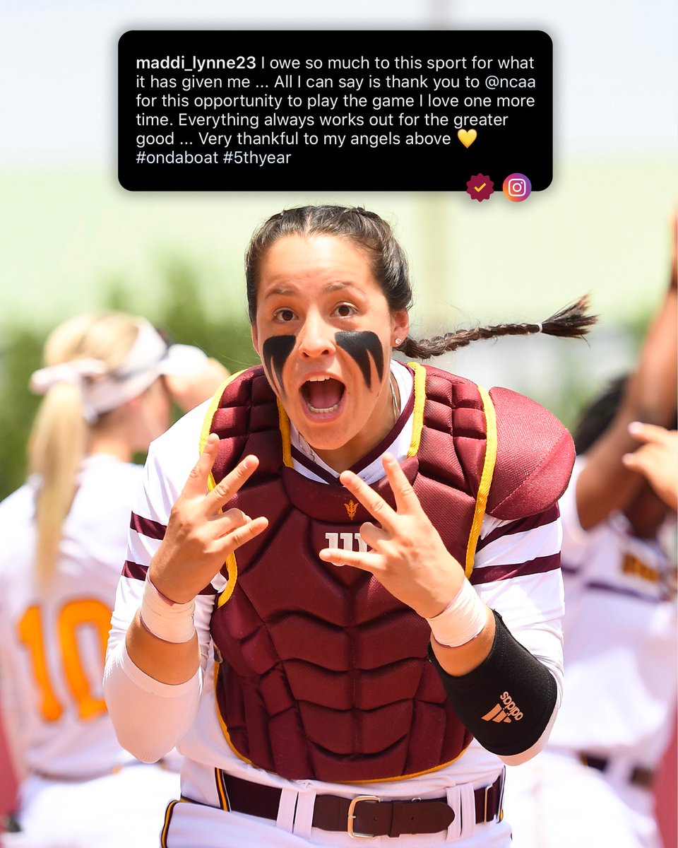 ASUSoftball's tweet photo. She’s coming back 😈 https://t.co/1ZwYPIQxqj