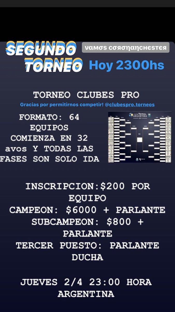 Se viene el segundo torneo de cara a <a href="/EFAargentina/">EFA Argentina (desde 🏡)</a>  <a href="/IESAArgentina/">IESA</a> vamos a dar la vida equipo. Van a encargarse de demostrar todo en la cancha <a href="/Nicolasgenco_/">Chino</a>, <a href="/AugusHerreraa/">augus_herreraa</a>, @AngelGrigioni, <a href="/Manu_Botargues/">Manu</a>, @Valencheco_, <a href="/_JuanCanelo/">juan canelo</a>, @ThiagoFara_ ,<a href="/BSegovia03/">bauti_segovia03</a> y @matias43391319