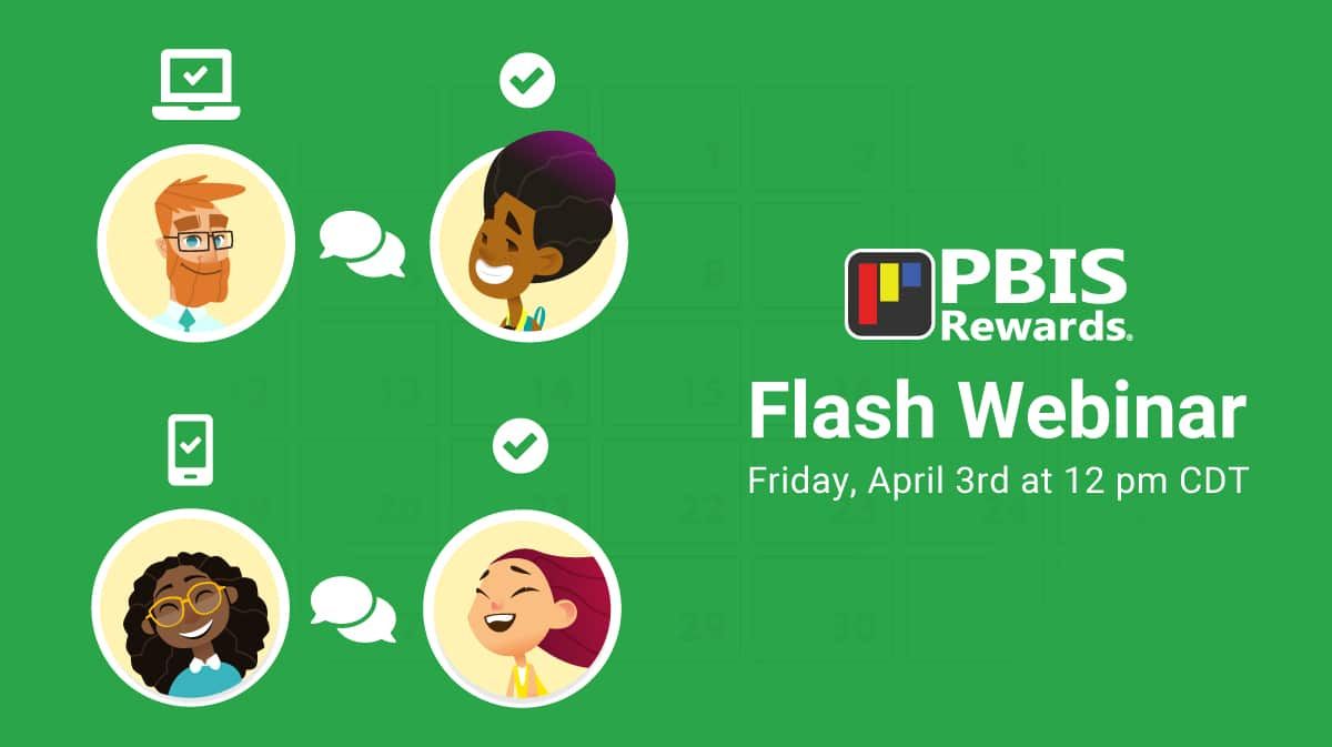 PBISRewards's tweet photo. A FREE Flash Webinar on April 3rd! Hear from a panel of fellow educators + Earn PD Credit!
"Digital CICO - Staying Connected in Distance Learning"
Register here ➡️ https://t.co/SsxgbRZb6f
#CFISDAPChat #isedchat #INeLearn #ncasd https://t.co/zozvR7SVZF